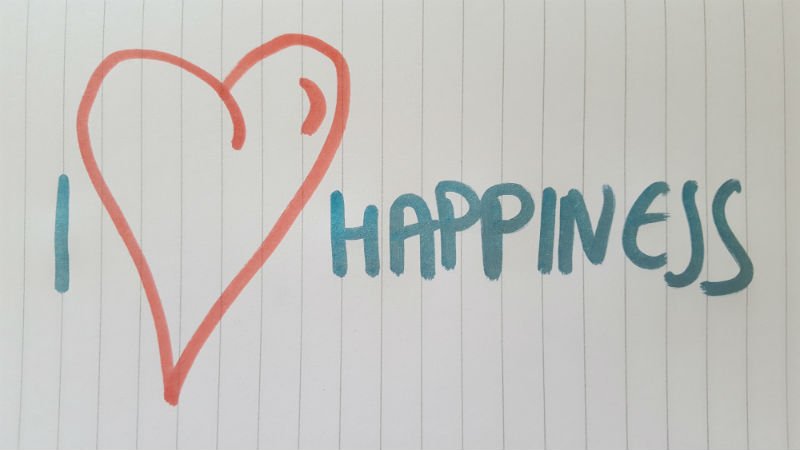 happiness written in cursive